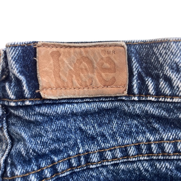 Vintage 90s Lee Kids Jeans Acid Wash Denim Cotton Made in USA Size 12 Reg - Picture 7 of 9